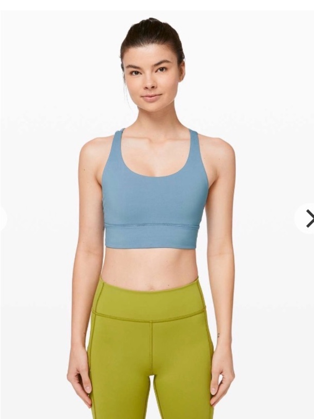 Lululemon Energy Bra Long Line  
Size 10  
Utility Blue
